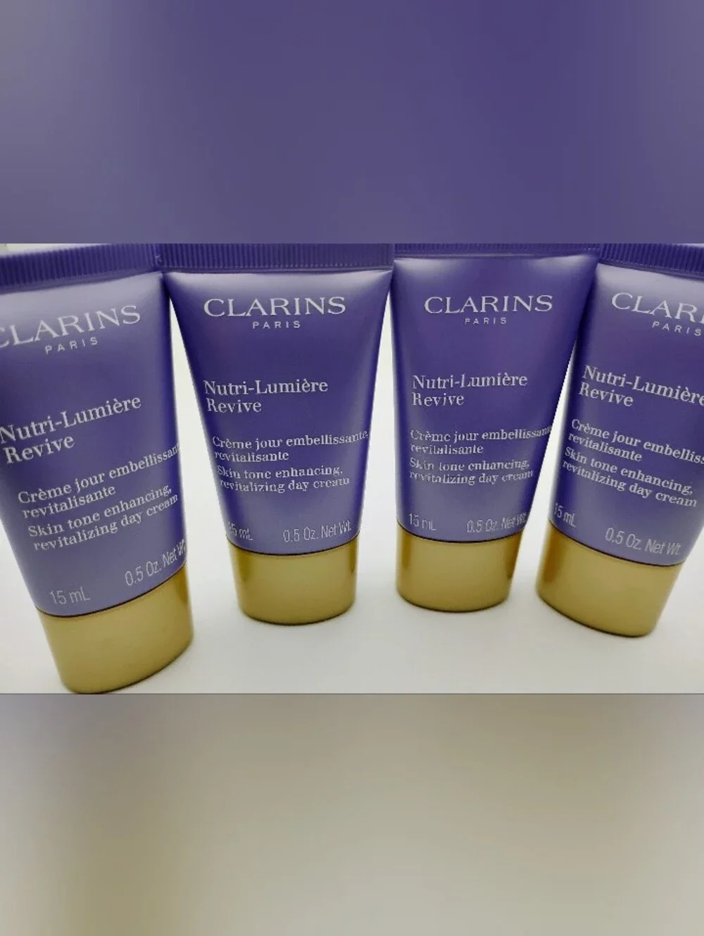 4 Clarins Nutri-Lumière Revive Day Cream - 15ML Each